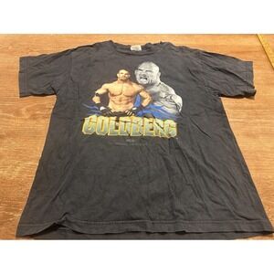 Vintage 90's Goldberg WCW Wrestling Rap Tee Style Shirt 90s Faded Size XL